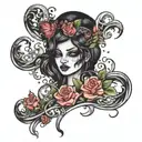 DONE'T BE AFRAID TO DREAM tattoo design idea