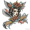 DONE'T BE AFRAID TO DREAM tattoo design idea