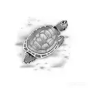 Samoan  turtle  tattoo design idea