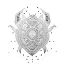 Samoan  turtle  tattoo design idea