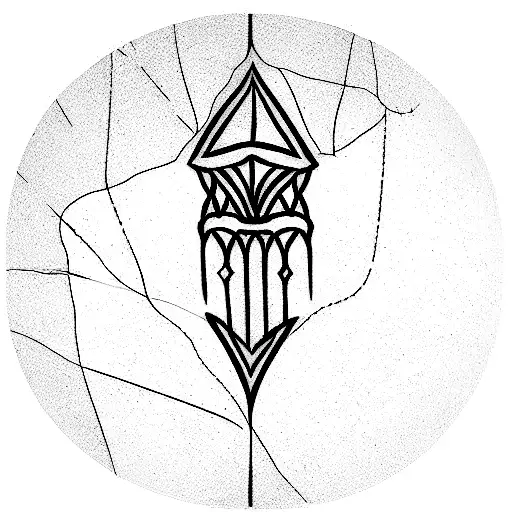 medieval gravure tattoo design idea