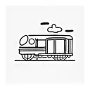 train to italy tattoo design idea