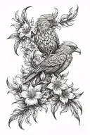 daughter mother Azaleas phoenix  tattoo design idea
