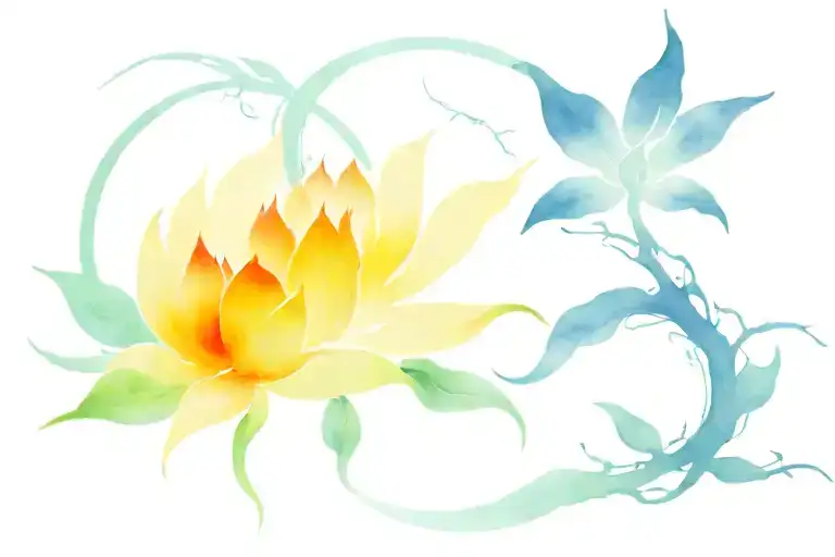 buddhist concept of impermanence inspired tattoo design idea