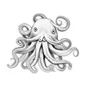octopus hug tattoo design idea