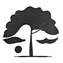 semicolon tree tattoo design idea