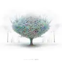 semicolon tree tattoo design idea