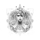 violet evergarden tattoo design idea