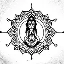 laxmi  tattoo design idea