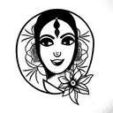 laxmi  tattoo design idea