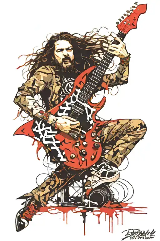 dimebag Darrell tattoo design idea