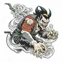 Akuma tattoo design idea