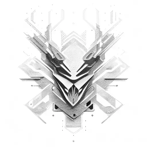 Cyber Sigilism tattoo design idea