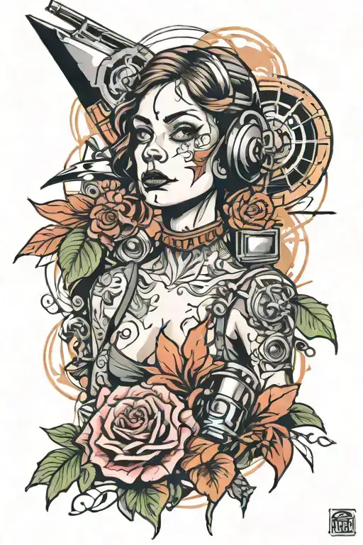 cinema meets tattoo design idea