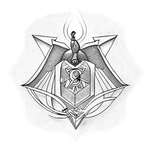 freemason tattoo design idea