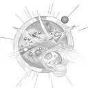 planets tattoo design idea