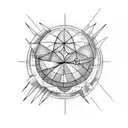 planets tattoo design idea