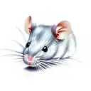 heart rat tattoo design idea