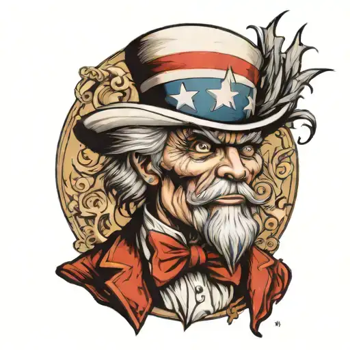 uncle sam tattoo design idea