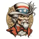 uncle sam tattoo design idea