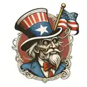 uncle sam tattoo design idea