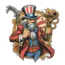 uncle sam tattoo design idea