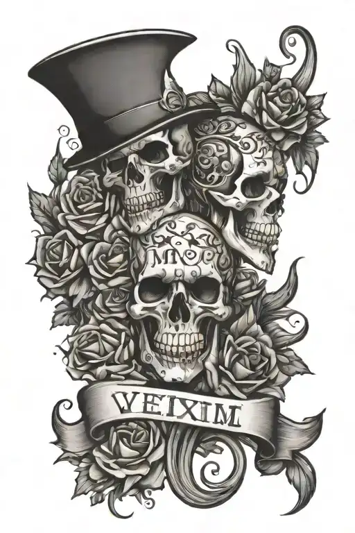 V • XIII • MMXXIII forever and ever Amen tattoo design idea