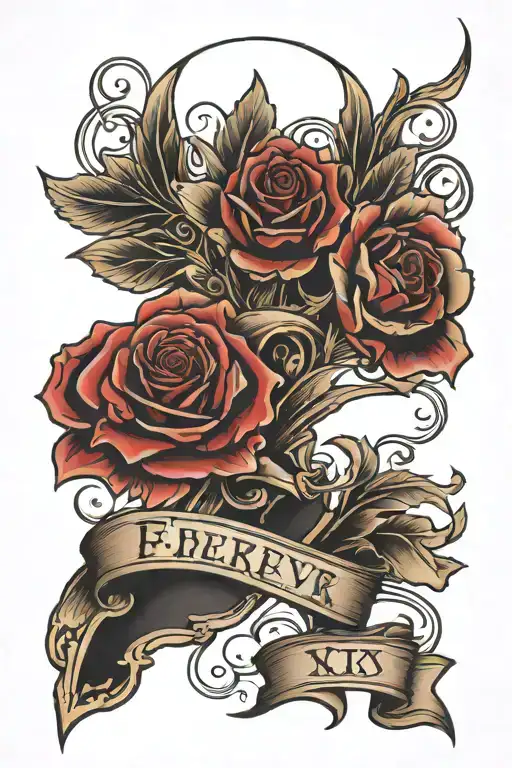 V • XIII • MMXXIII Forever and Ever Amen tattoo design idea