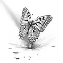 Butterfly tattoo design idea