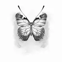 Butterfly tattoo design idea