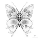Butterfly tattoo design idea