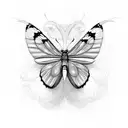 Butterfly tattoo design idea