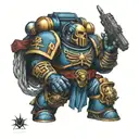 deathteam space marine tattoo design idea