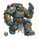 deathteam space marine tattoo design idea