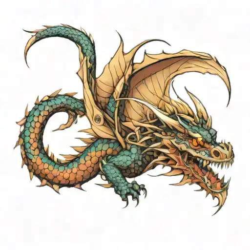 caraxes dragon tattoo design idea