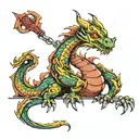 caraxes dragon tattoo design idea