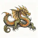 caraxes dragon tattoo design idea