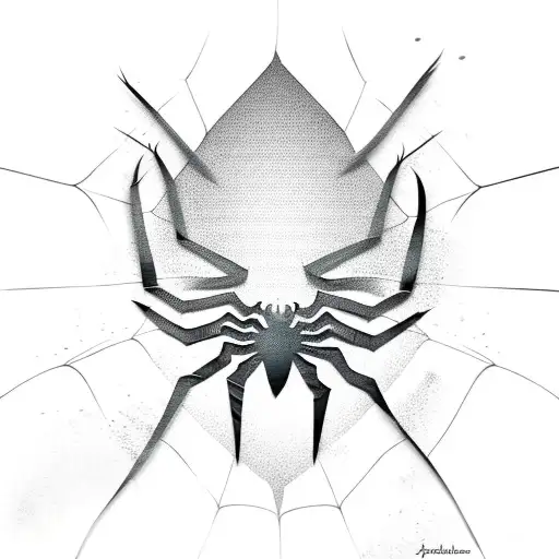 spiderman digital camo tattoo design idea