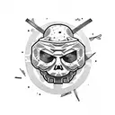 PUBG mobile pumpkin head tattoo design idea