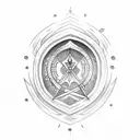 two crossed arrows tattoo design idea