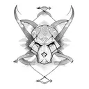 two crossed arrows tattoo design idea