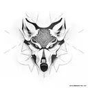 lobo rosnando tattoo design idea