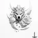 lobo tattoo design idea