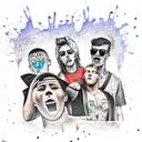 casual hooligans tattoo design idea