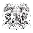 casual hooligans tattoo design idea