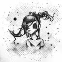 hooligans girl tattoo design idea