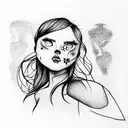 hooligans girl tattoo design idea