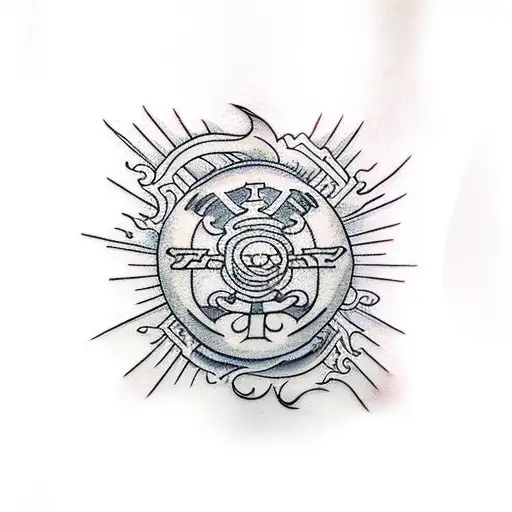 kick boxing y one piece y naruto tattoo design idea