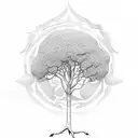 money tree tattoo design idea