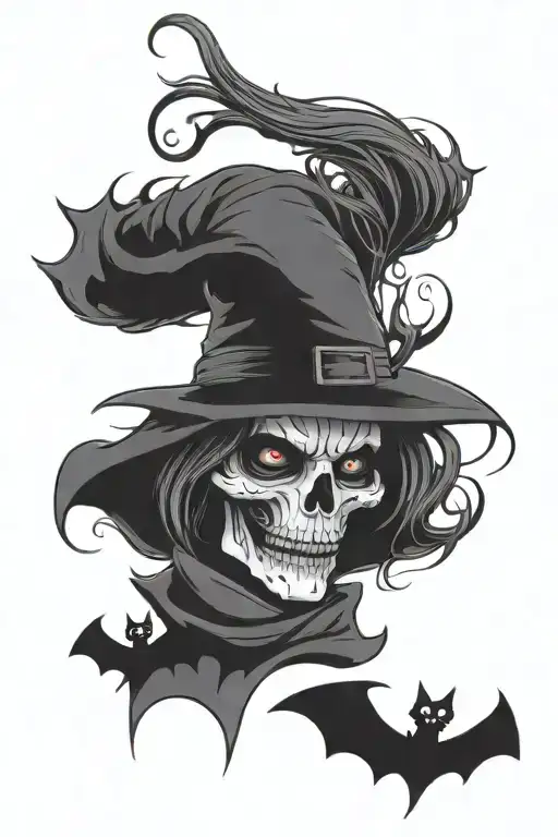 Halloween sleeve design tattoo design idea